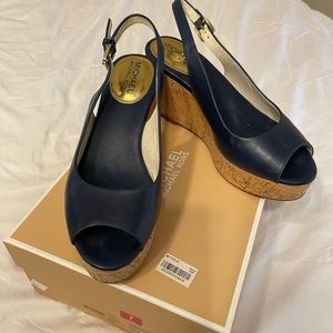 MICHAEL Michael Kors Natalia Wedge Peep-toes